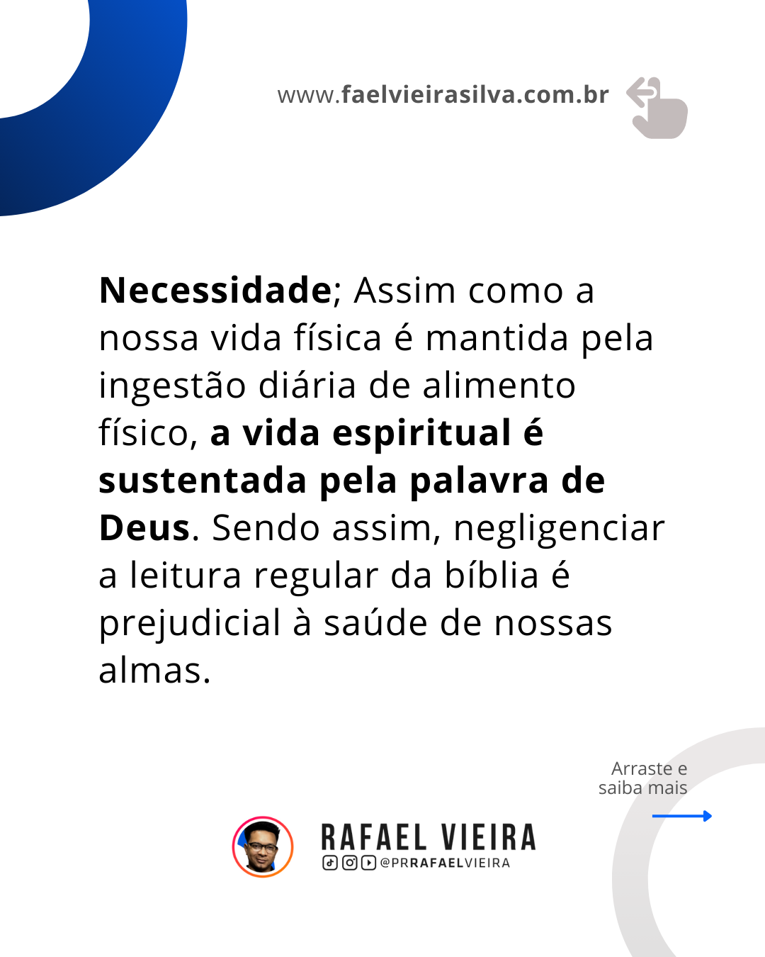 4 Categorias da fala de Deus.