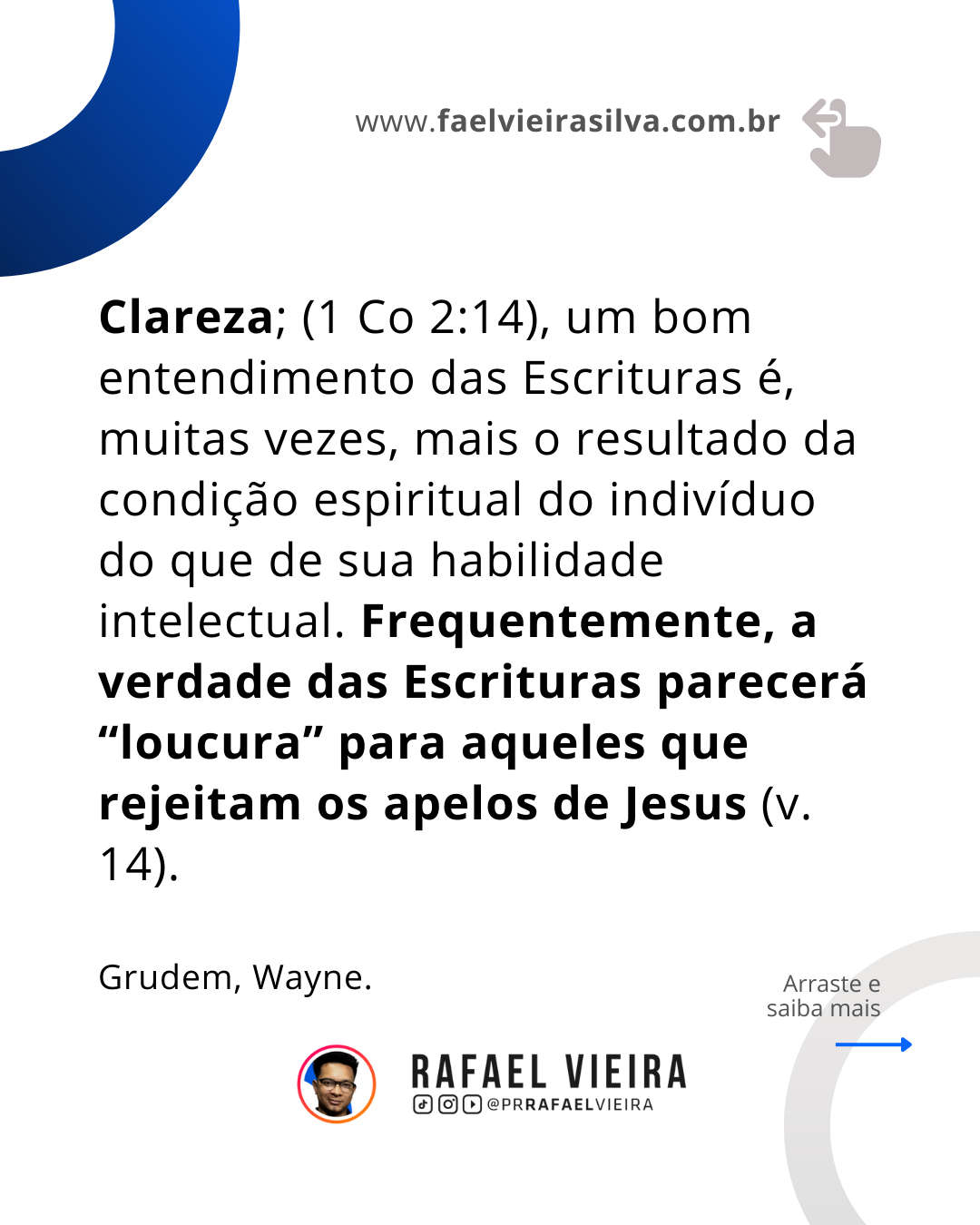 4 Categorias da fala de Deus.